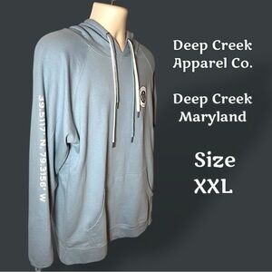 Deep Creek Apparel Co. Long Sleeve Hoodie Unisex Size 2XL